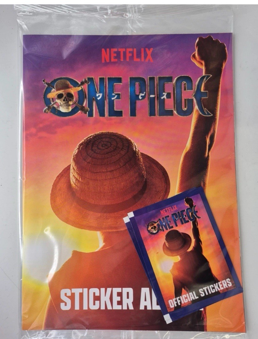 Netflix One Piece Collection Starter Pack: Album + 10 Stickers Sealed