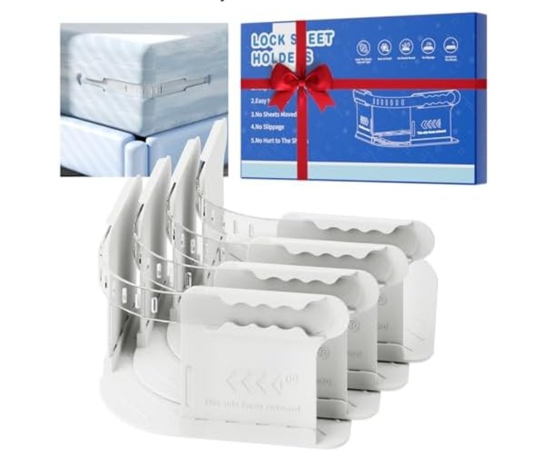 Jzla pro Lock Sheet Holders Keep Sheets Tight Heavy Duty Bed Sheet Holder