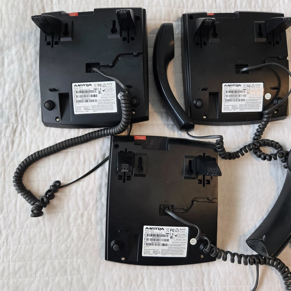 Aastra 6731i Telephone Lot of 3 No Power Cords - Image 3 of 4