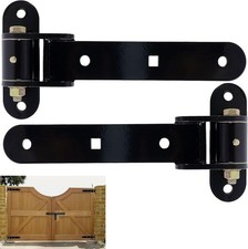 2 Pack 13" Heavy Duty T Strap Gate Hinges 900 LBS Steel Weld Bolt-On with Bearin