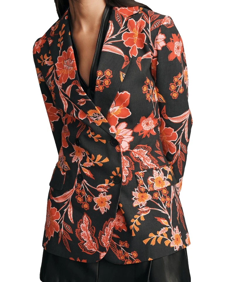 Blazer Dolan Antropologie Estampado Floral Mezcla de Lino Talla XS NUEVO CON ETIQUETAS Foto 2 de 4