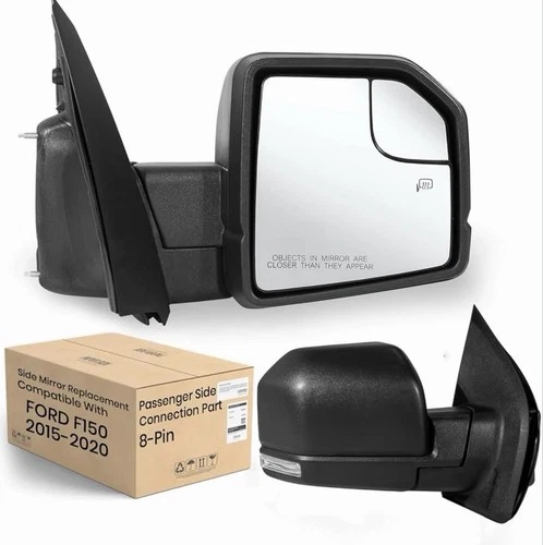 2015-2020 Ford F150 Passenger Side Power Mirror RH 8-pin Heated W/ Turn Signal