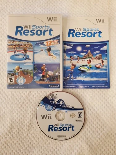 Wii Sports Resort (Nintendo Wii, 2009) COMPLETE disk/case/manual