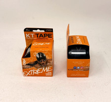 KT Tape Pro Extreme Jet Negro Kinesiología Cinta Terapéutica 20 Tiras LOTE DE 2