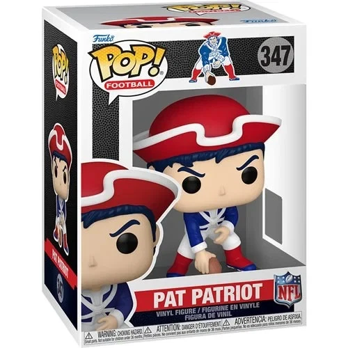 Funko POP! Pat Patriot New England Patriots Retro Mascot Figure 347 + Protector