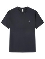 Springfield Basic-T-Shirt SS Mit Baumstickerei, Blau, GrößE L