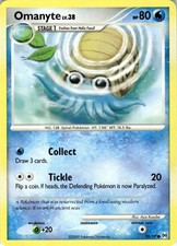 Pokemon Omanyte Arceus 70/99 Damaged