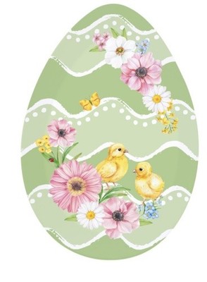 Porzellan Teller oval ''Egg Hunt'' im Geschenkkarton M5 Easy Life Ostern Osterfest