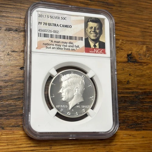 NGC 2017-S PF70UCAM JFK Silver Half Dollar Proof 🇺🇸