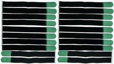 20 x Hook and Loop Cable Ties 50cm x 50mm Dark Green Hook and Loop Tapes Cable Hook and Loop