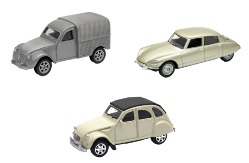 Set of 3 cars Citroën 3 inches (7cm) Welly Toy Model Diecast WEL09 - Picture 1 of 3