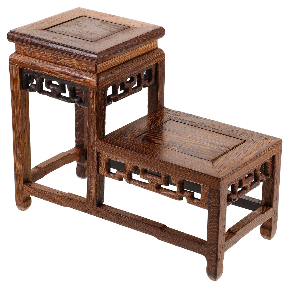 Solid Wood Display Base for Vases & Figurines 19x14x8cm