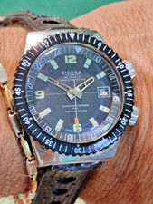 Montre Sicura Vintage Superwaterproof 400 Testée Sous Vide Suisse 40x45mm