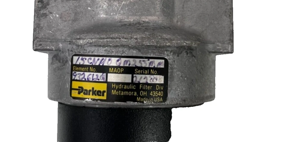 PARKER Series 15C Hydraulic Filter 15CNH0QM255M Element 932612Q with clog indic - Image 3 of 3