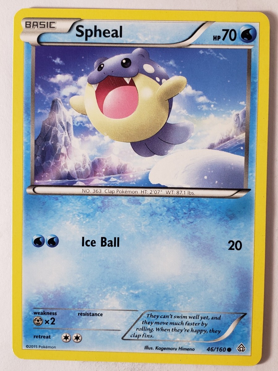 spheal pokemon card Spheal 46/160 LP - Primal Clash Pokemon Card