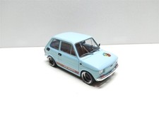 Fiat 126 Abarth Tuning Celeste del 1972 - 1/18 Artigianale base MCG