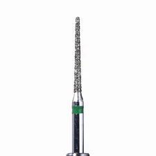 House Brand 850-010C FG Round End Taper Green 1.0mm Coarse Grit Diamond Burs 5Pk