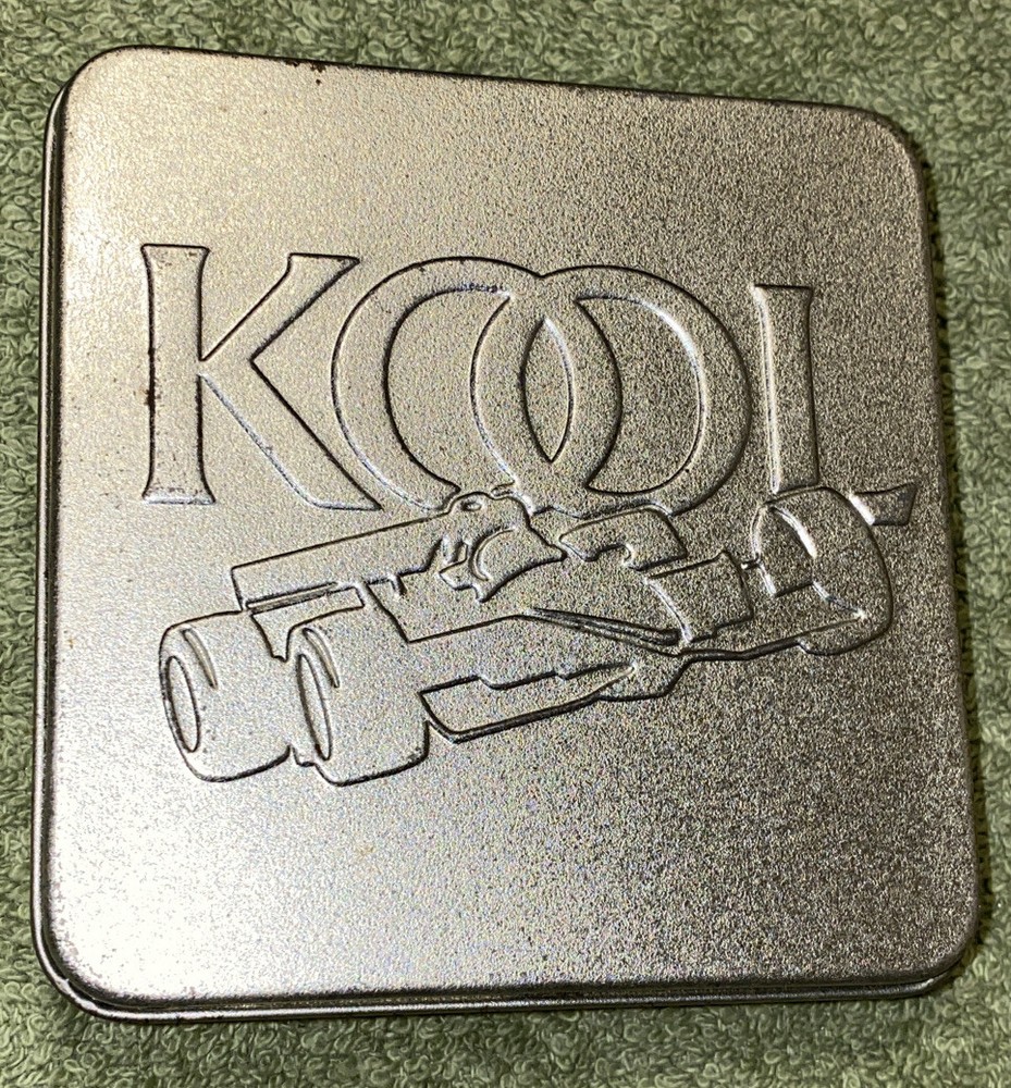 Vintage KOOL Cigarette Tobacco Tin Team KOOL Green Collector NASCAR Race Car