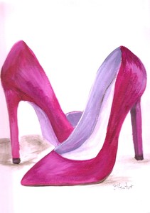 acrylic high heel shoes