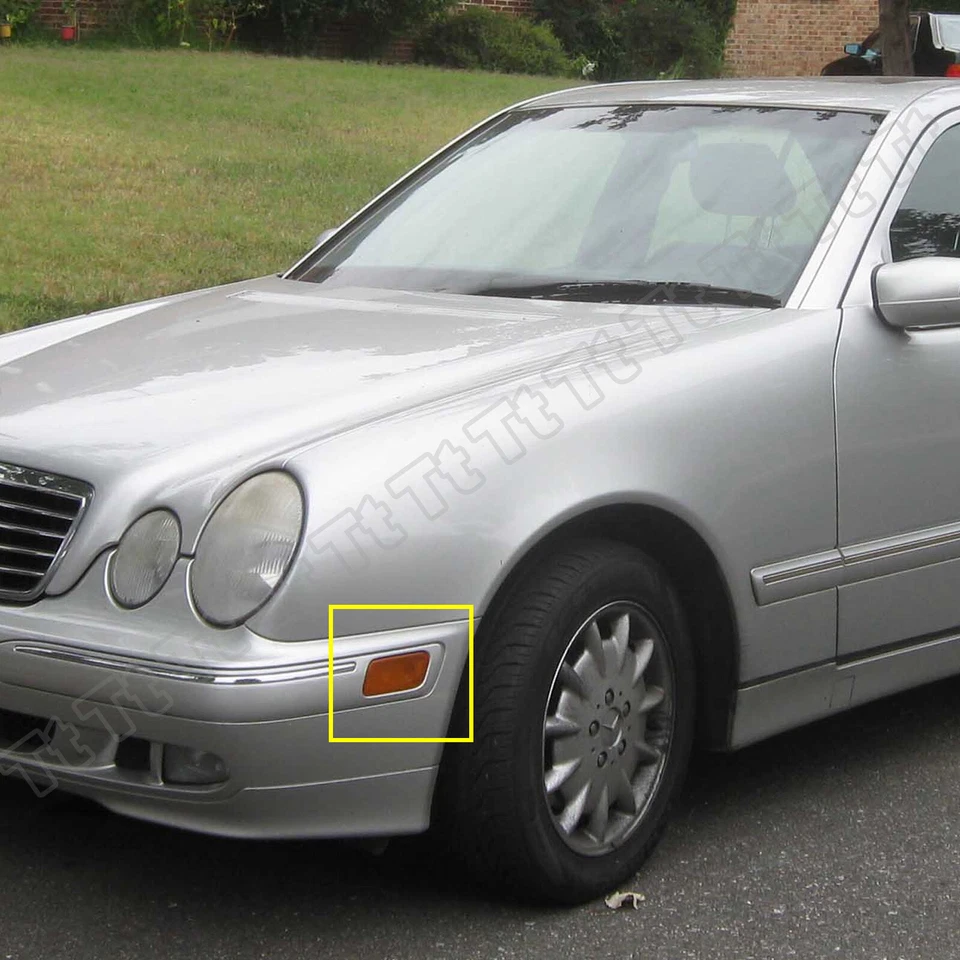 For 1996-2002 Mercedes Benz W210 E-Class LED Bumper Side Marker Light Clear Lens - Image 3 of 4