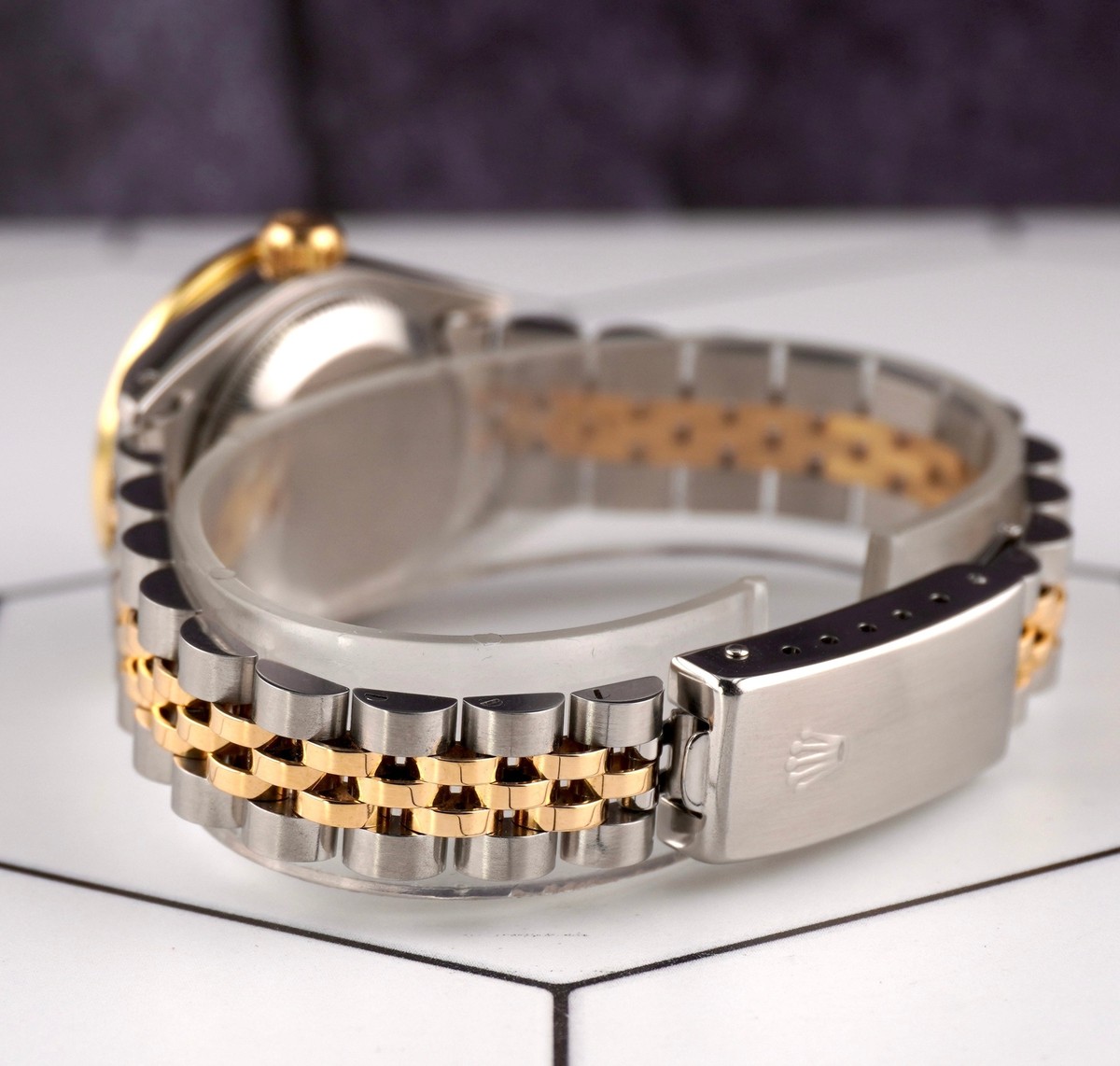Rolex Ladies Datejust 26mm 18k Gold & Steel Watch ICED 1.5ct