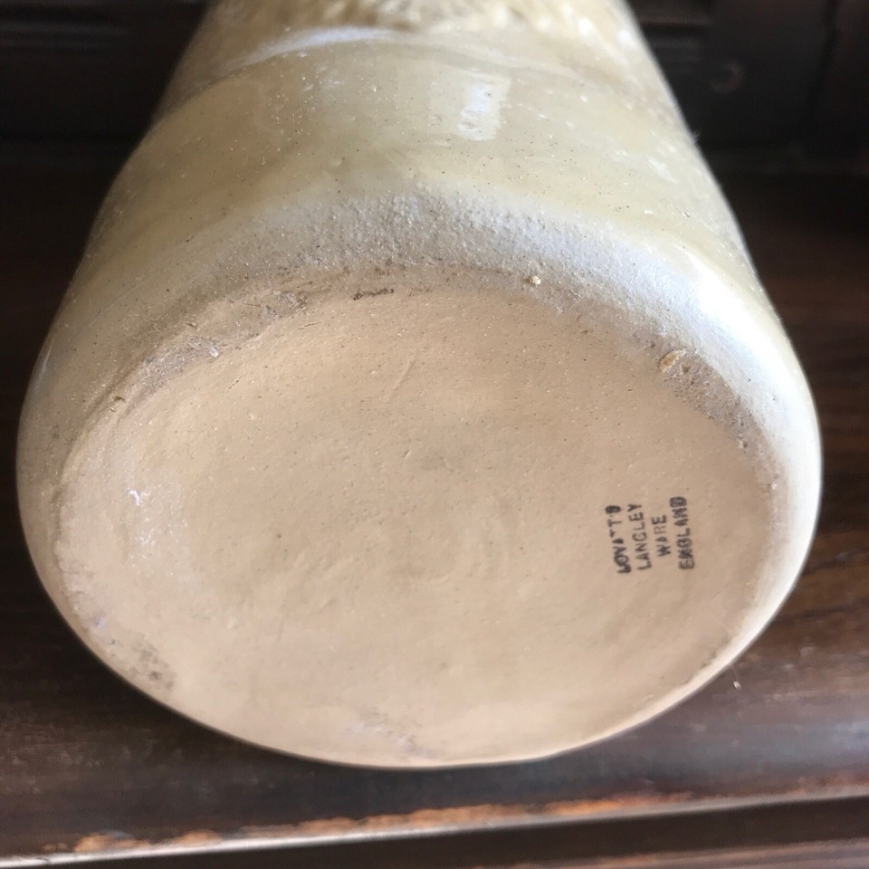 Vintage Stoneware Hot Water Bottle Bed Foot Warmer Door Stop Langley