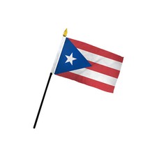 1 Dozen Puerto Rico Stick Flag 4x6in Handheld Puerto Rican Flag