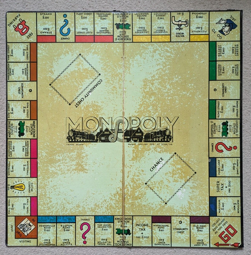 VINTAGE MONOPOLY WW2 1940s WAR TIME PACK - CARD PIECES, WOODEN BUILDINGS 453689 - Picture 2 of 12