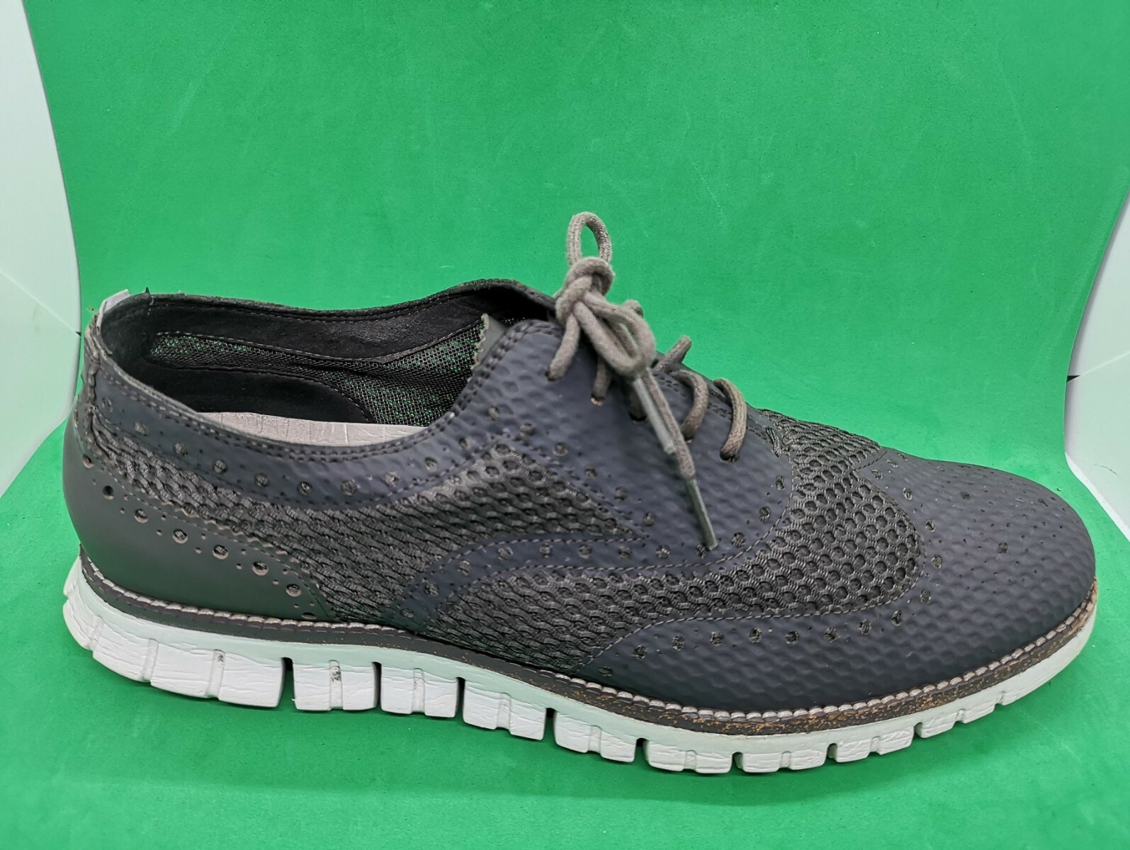 SAOLA Scarpe casual da uomo Cole Haan ZeroGrand C22406 grigio viola Oxford a coda di rondine taglia 9 5 M