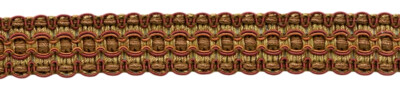 Copper, Brown, Oak Brown 1'' Gimp Braid Trim[By The Yard]