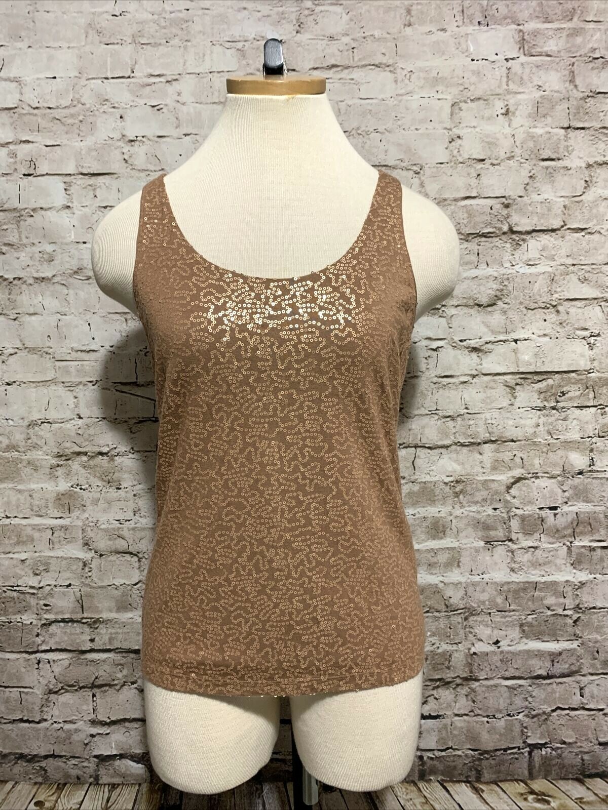talbots sequin top