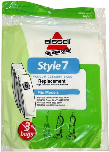 Bissell Style 7 3 Pack Vacuum Cleaner Bags, White