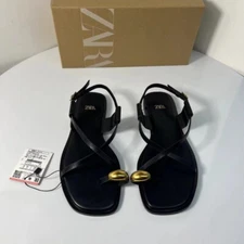 Zara Flip-flop Flat Sandals Beach Shoes