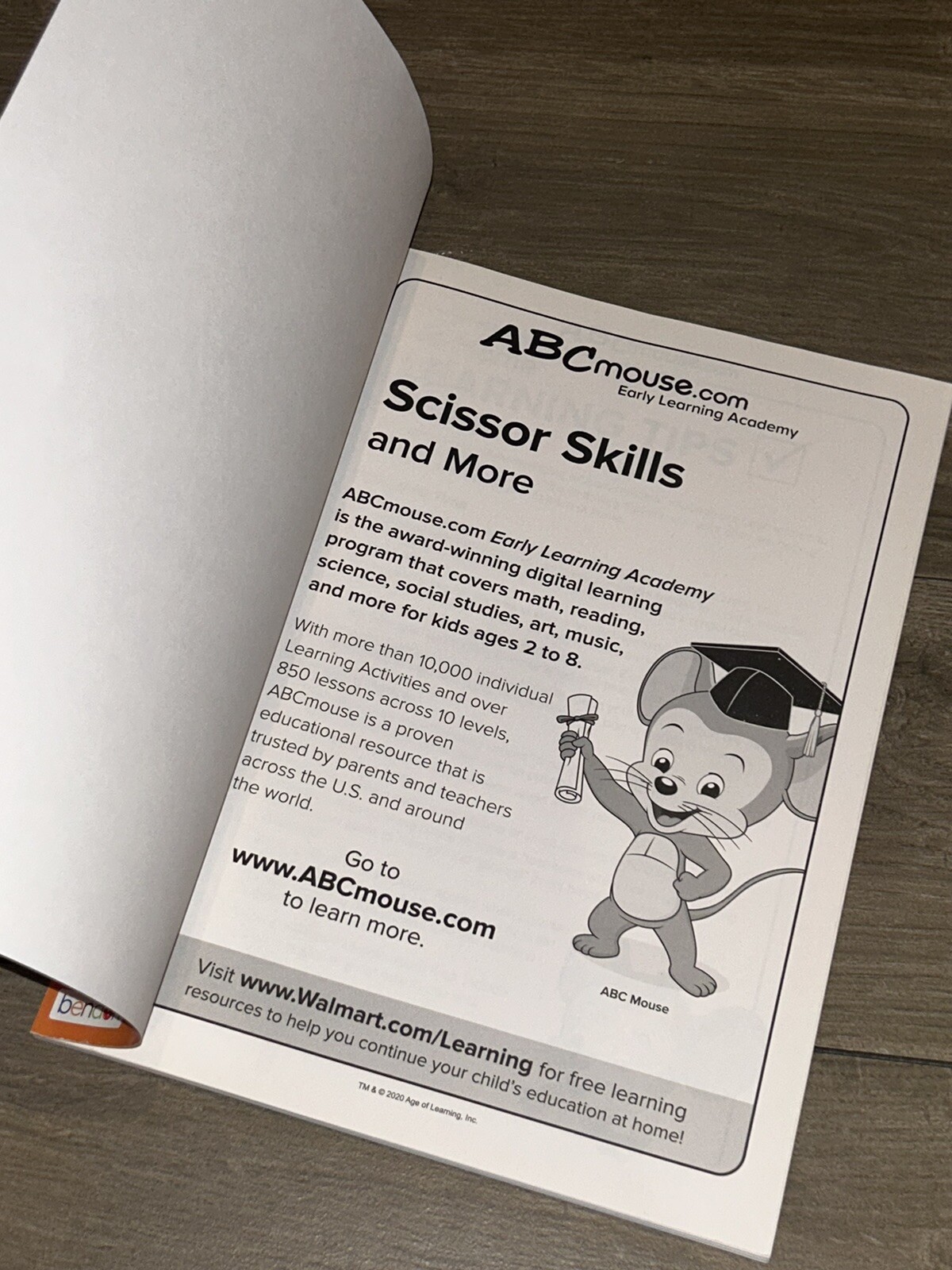 ABC Mouse Workbooks Bendon Scissor Skills Kid's Fine Motor Exercises ...