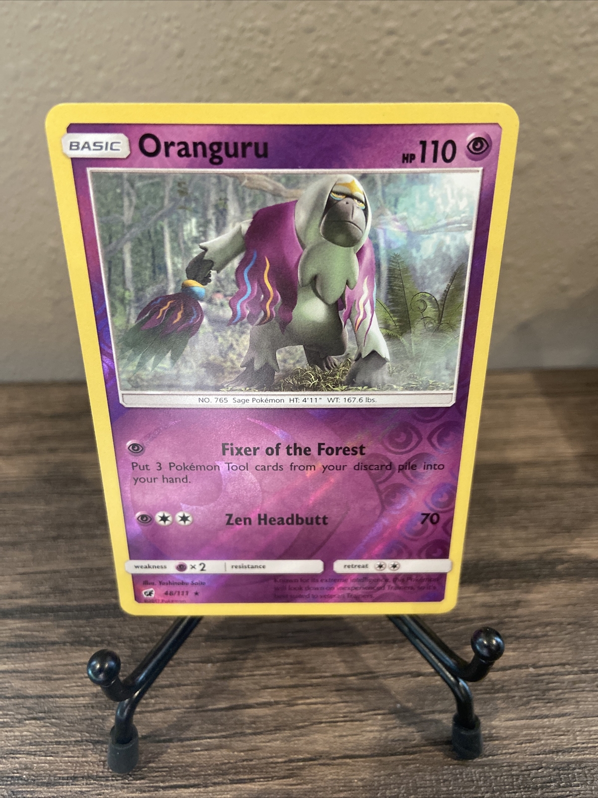 Pokémon TCG Oranguru Crimson Invasion 48/111 Reverse Holo Rare, NM!!