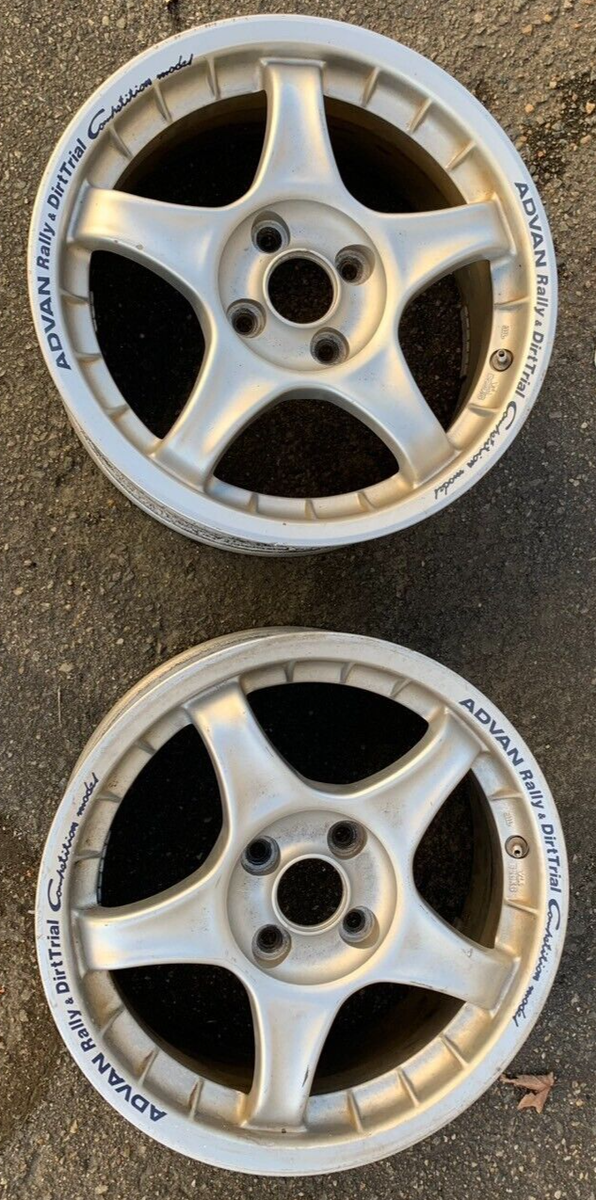 JDM Used Advan Racing Rally Dirt Trial Competition Wheels 15x6.5