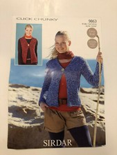 Sirdar 9863 Click Chunky Sweater Knitting Pattern Chart