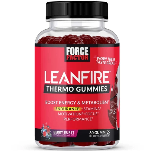 Force Factor LeanFire Thermo Fat Burner Gummies Berry Burst Flavor - Picture 19 of 26