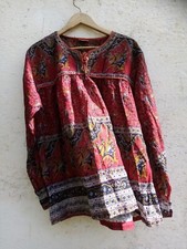 Tunika Bluse Indisch Bali Style Goa Hippie  Oberteil Ibiza  Beachwear One Size