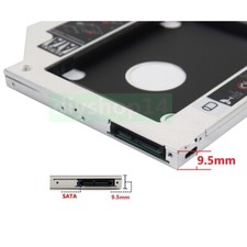 SATA 2nd 9.5mm HDD SSD Caddy Adapter for Dell M4600 M6400 M6500 M6600 3300 1340