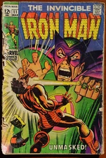 Invincible Iron Man #11 by Marvel Comics Silver Age 12¢ cover  1969
