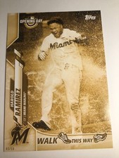 2020 Topps Opening Day Walk This Way Jumbo 5x7 Harold Ramirez Marlins 01/10