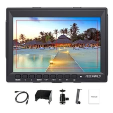 FEELWORLD FW759 7 inch DSLR Camera Field Monitor HD 1280x800 LCD HDMI No Battery