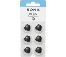 Ear Tips Sony CRE-S1CM 3-count Closed Sleeve Ear Tips - Black - Medium