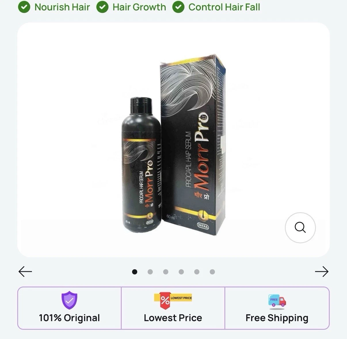 Hair Serum For Regrowth Of Hair.