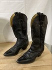 Vintage Justin USA 4814 Black Leather Cowboy Western Boots Men's Size 9 C — photo 2