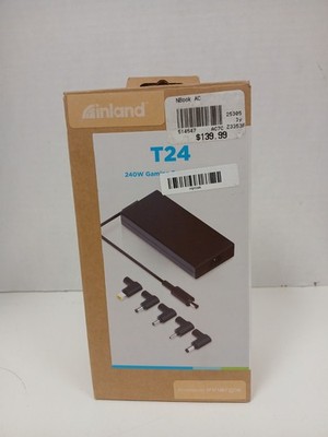 Inland T24 240W Gaming Laptop Power Adapter Cord With 5 Tips