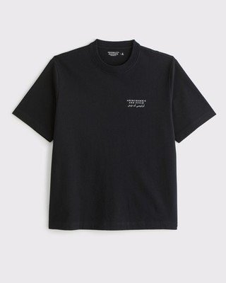 Abercrombie & Fitch Arabic Text Oversized Fit Soft Premium
