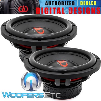 2 DD AUDIO SL712-D4 12'' SLIM SHALLOW 1000W RMS DUAL 4OHM SUBWOOFERS SPEAKERS NEW