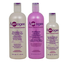 ApHogee Shampoo Damaged Hair  ProVitamin Leave-In Condi 16 oz Keratin 2 8 oz